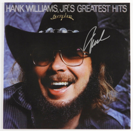 Hank Williams Jr. Signed Autograph Album JSA Record Vinyl Greatest Hits