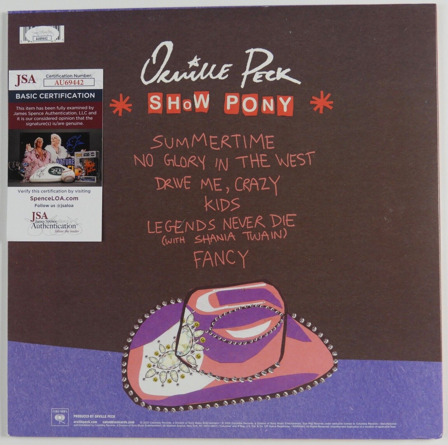 Orville Peck JSA Signed Autograph Record Album Vinyl LP Show Pony