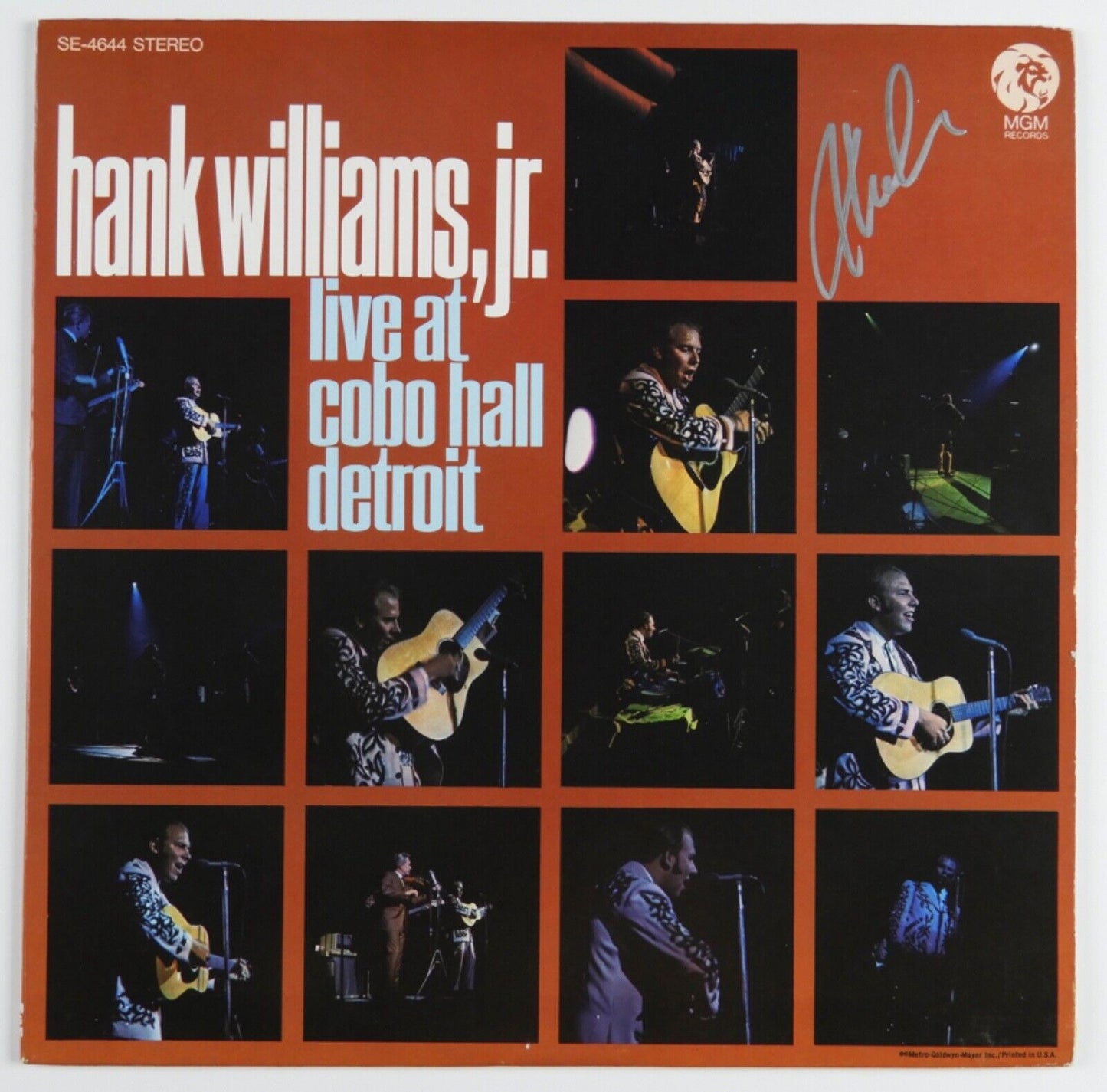 Hank Williams Jr. Signed Autograph Album JSA Record Vinyl Live At Coco Hall