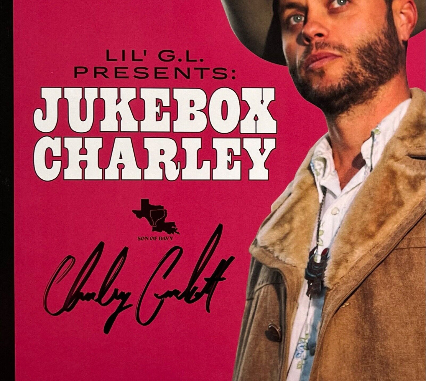Charley Crockett JSA Signed Autograph Record Album Jukebox Cowboy