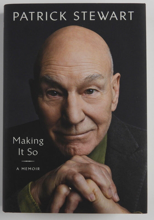 Patrick Stewart JSA Autograph Signed Book Making It So