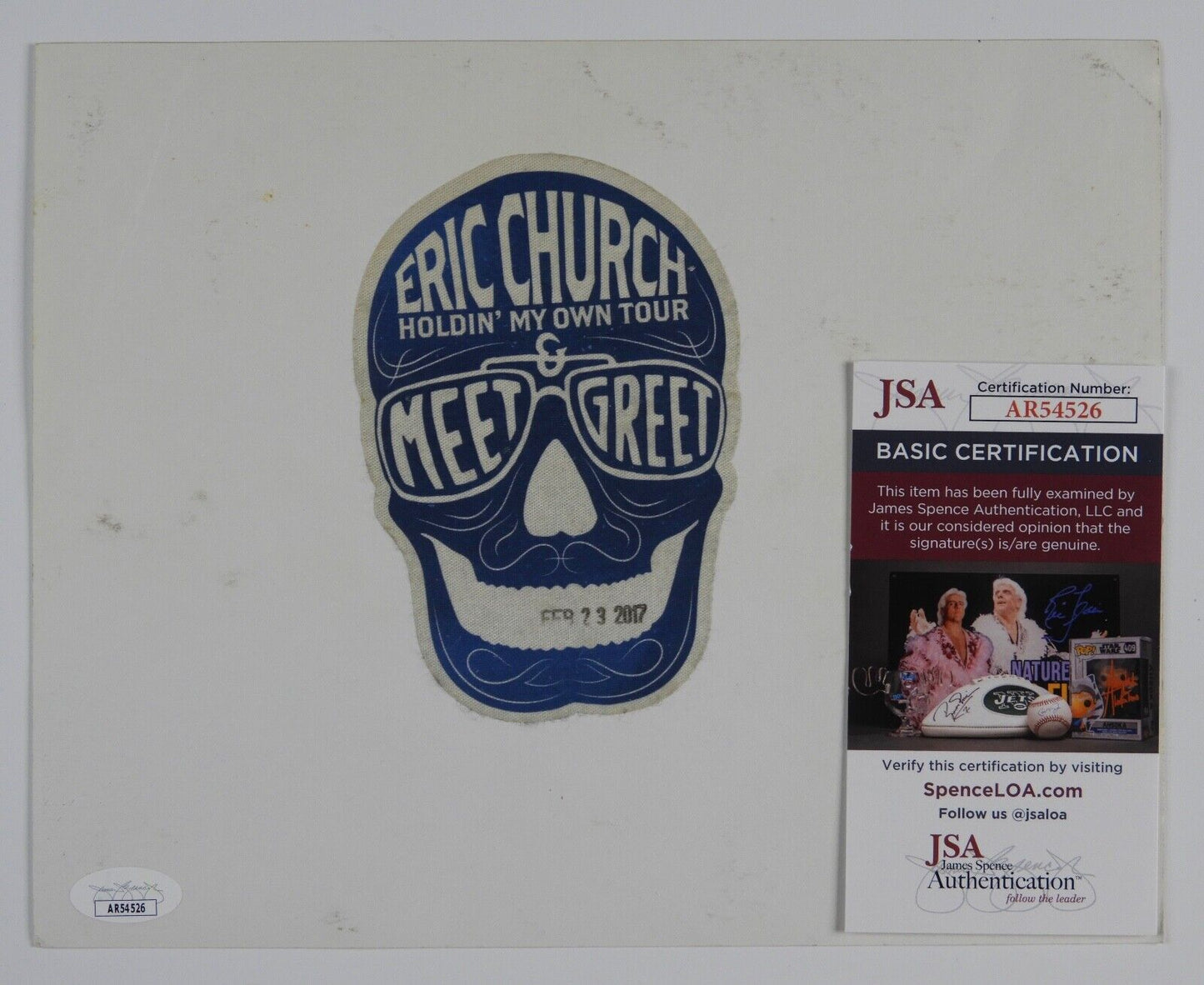 Eric Church JSA Signed Autograph 8 x 10 Photo Promo Photo