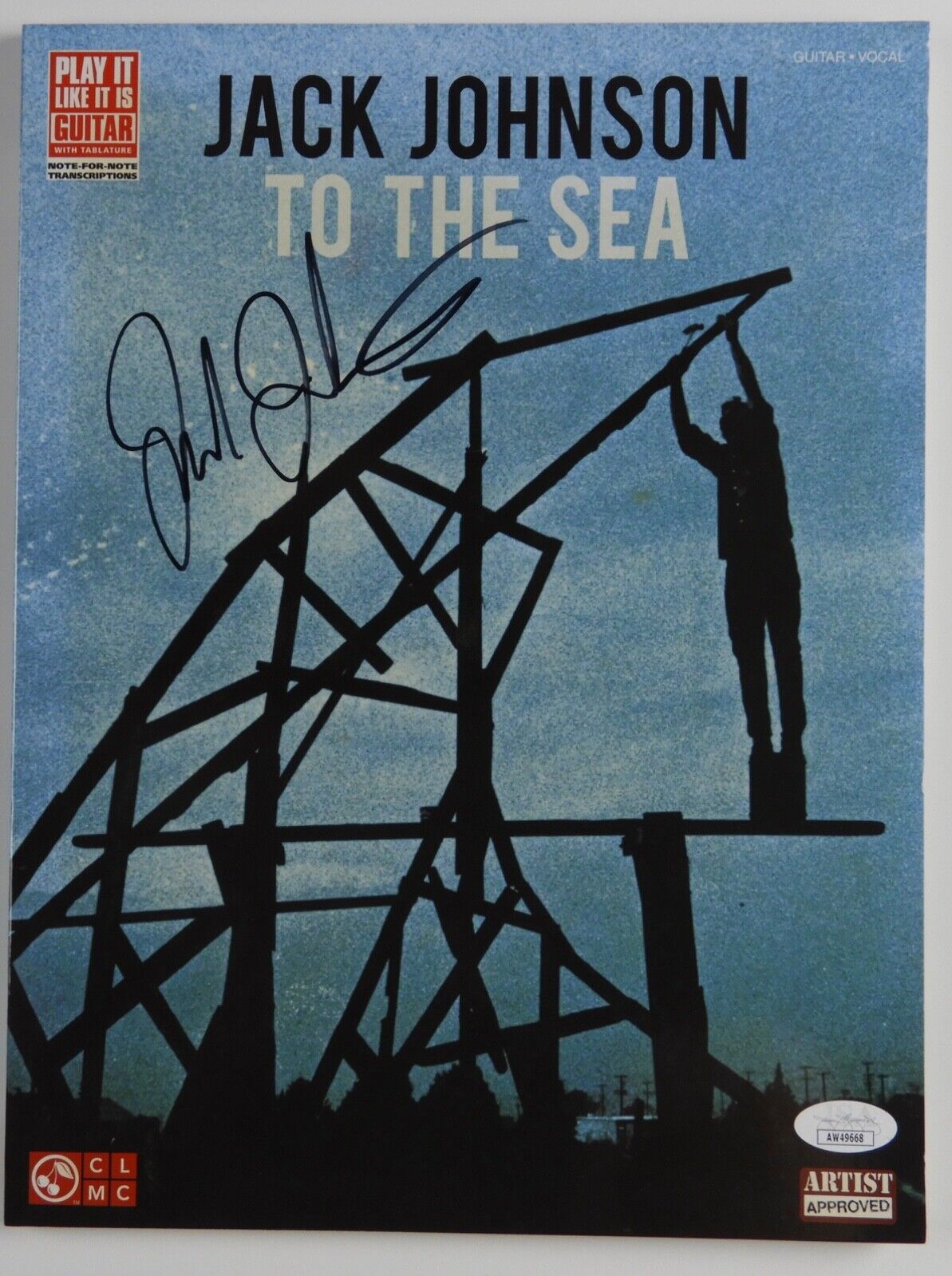 Jack Johnson JSA signed autograph Sheet Music Book To The Sea