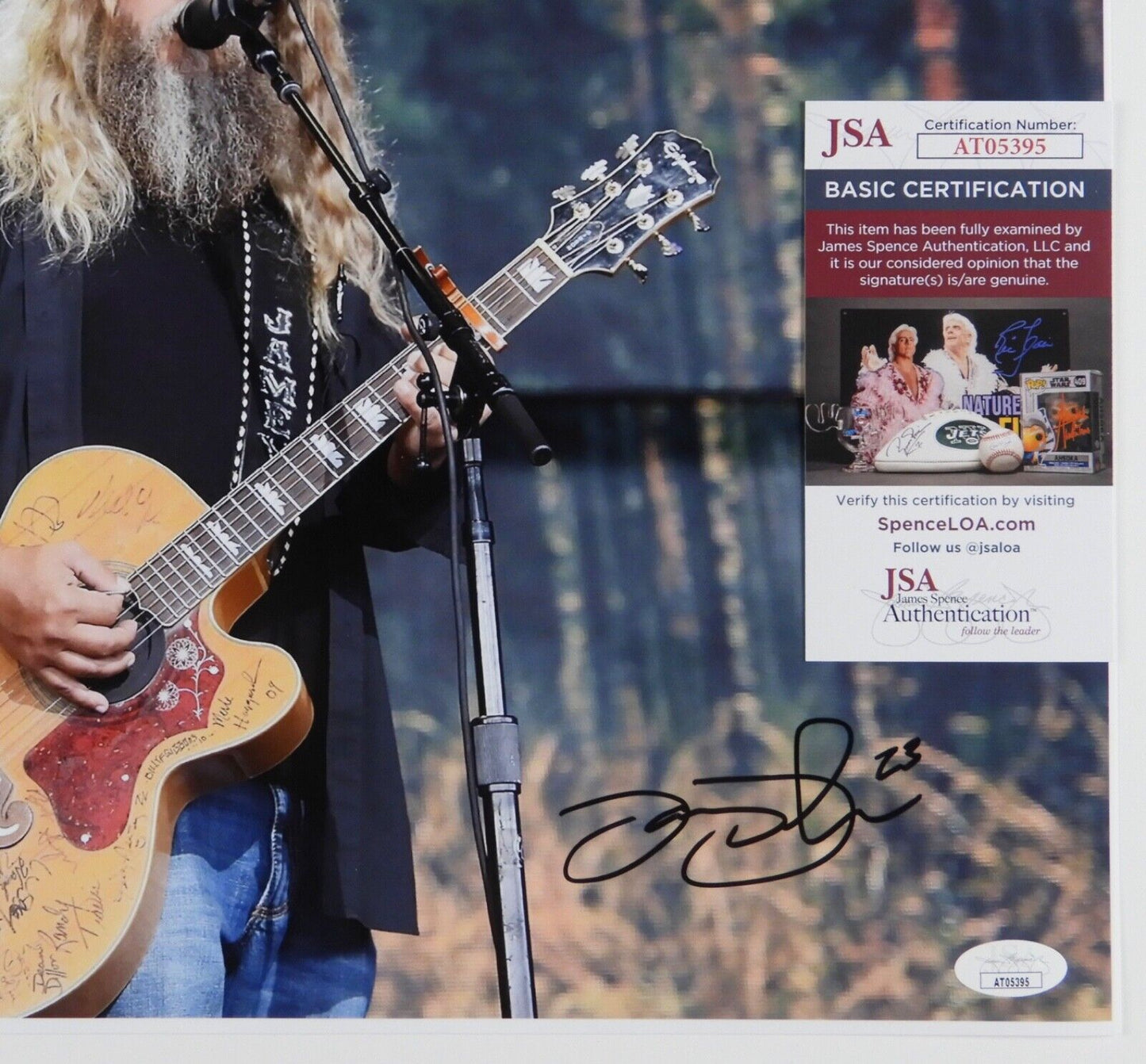 Jamey Johnson JSA Signed Autograph Photo 11 x 14