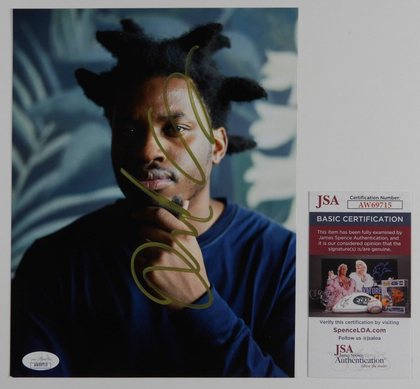 Denzel Curry JSA Signed Autograph 8 x 10 photo