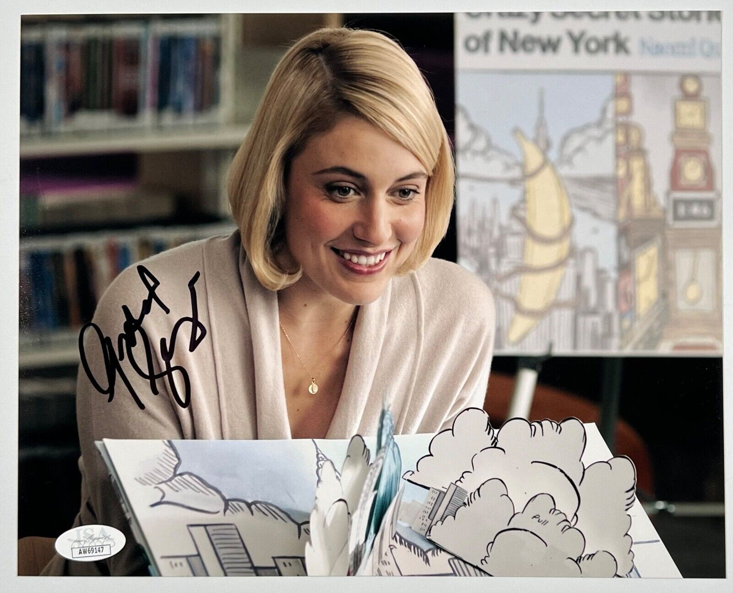Greta Gerwig JSA Signed Autograph 8 x 10 photo