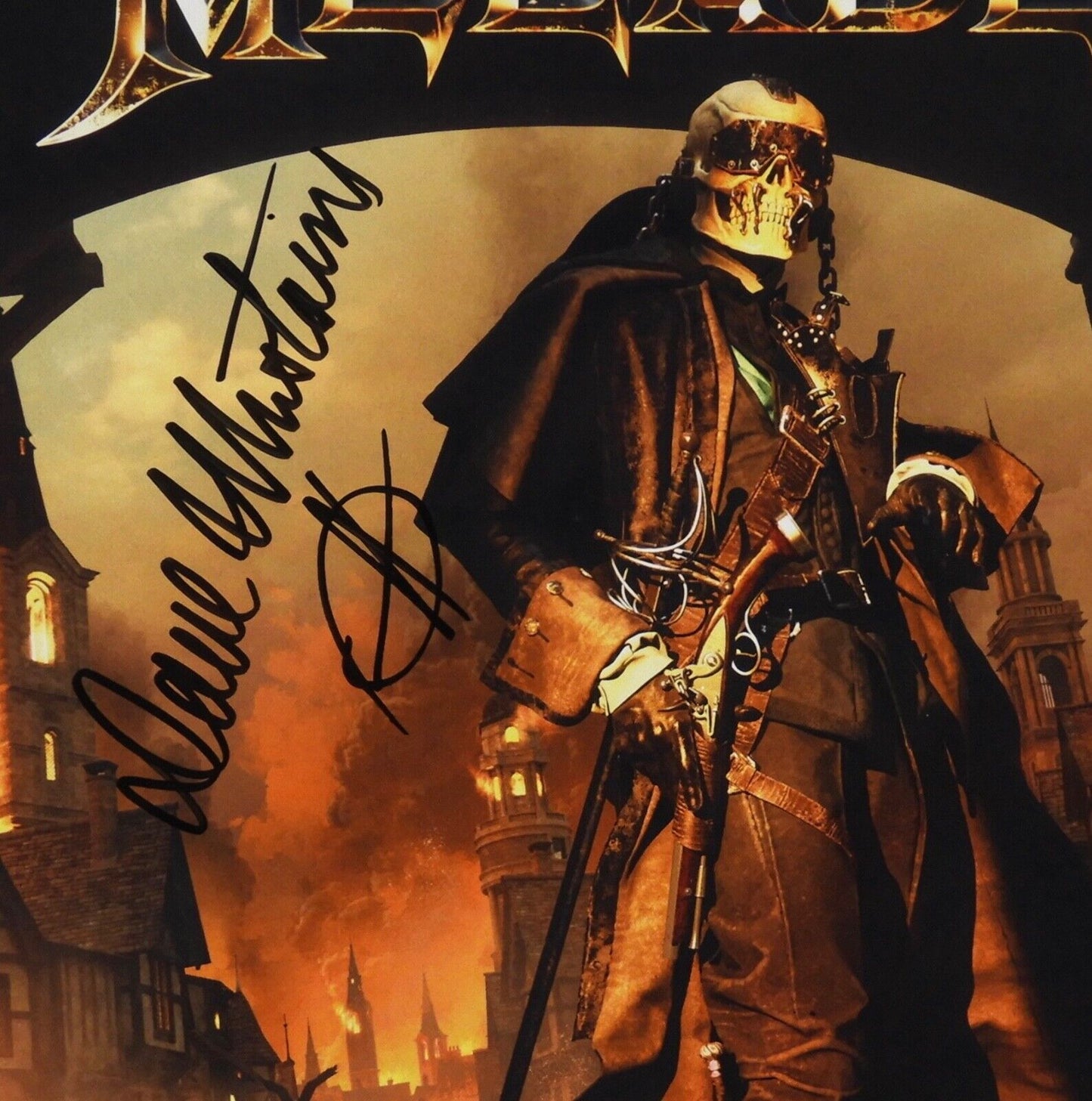 Dave Mustaine JSA Signed Autograph Album Record Vinyl Signed Megadeth