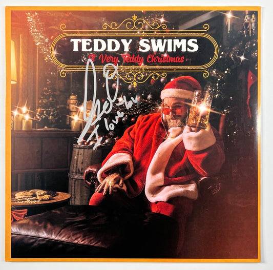 Teddy Swims JSA Autograph Signed Album Vinyl Record Album A Very Teddy Christmas