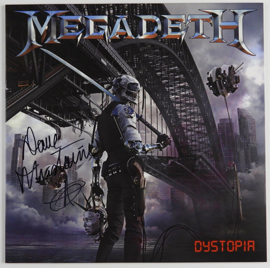 Dave Mustaine JSA Signed Autograph Album Record Vinyl Signed Megadeth