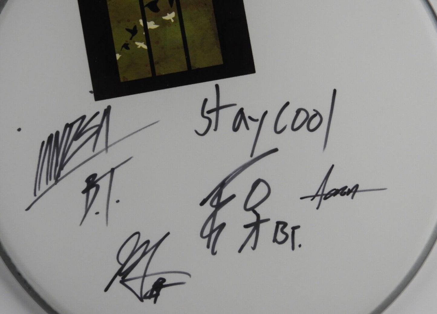 Billy Talent Band JSA Autograph Signed Drum Head COA 14"