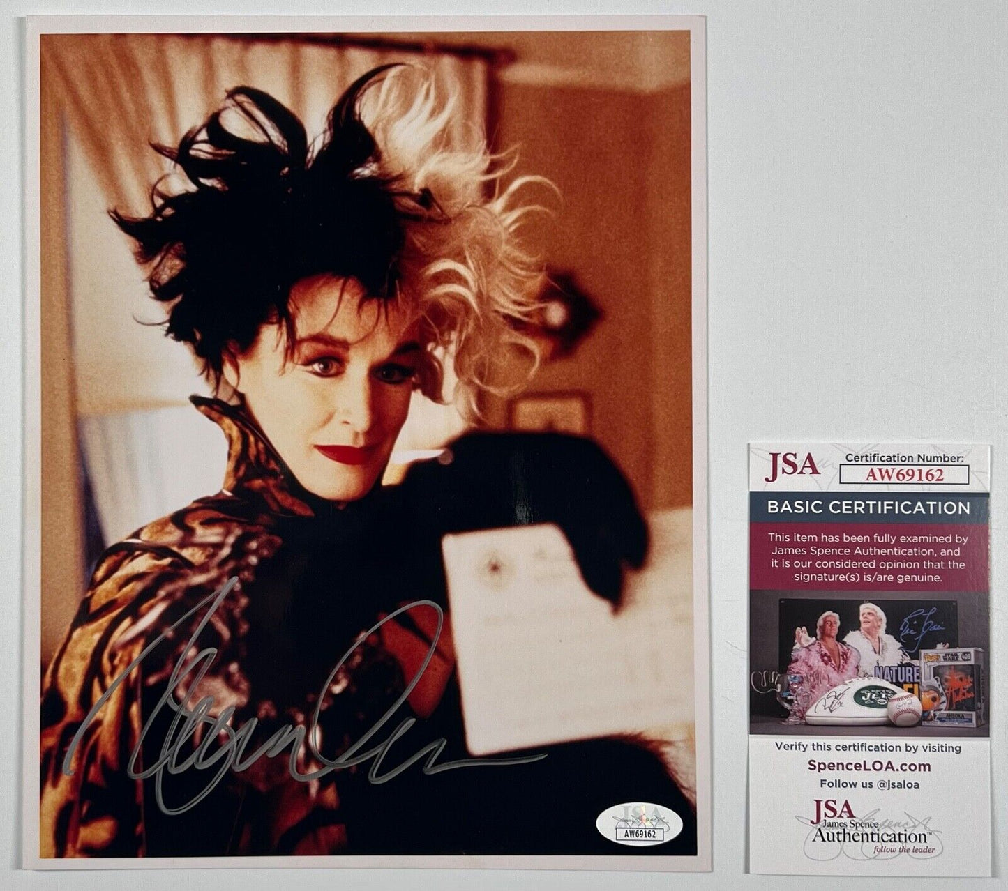 Glenn Close JSA Signed Autograph 8 x 10 photo