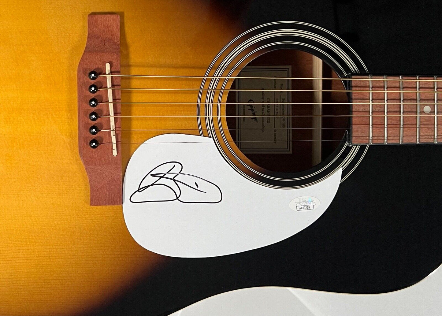 Bryan Martin JSA Autograph Fully Signed Guitar Epiphone Acoustic