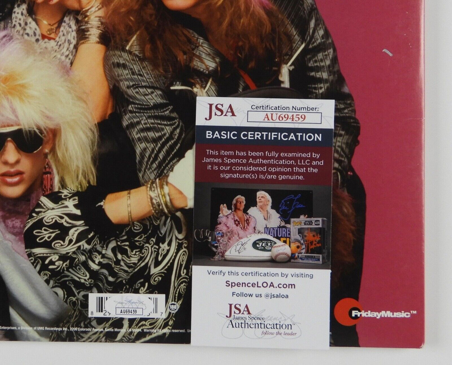 Poison Bret Michaels JSA Signed Autograph Album Record Vinyl Look What The Cat