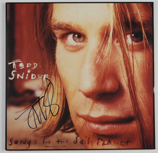 Todd Snider JSA Signed Autograph Album Record Vinyl Songs For The Daily Planet