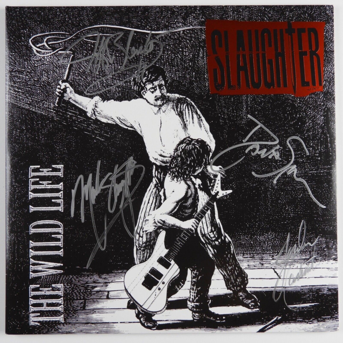 Slaughter JSA Signed Autograph Album Record Vinyl The Wild Life