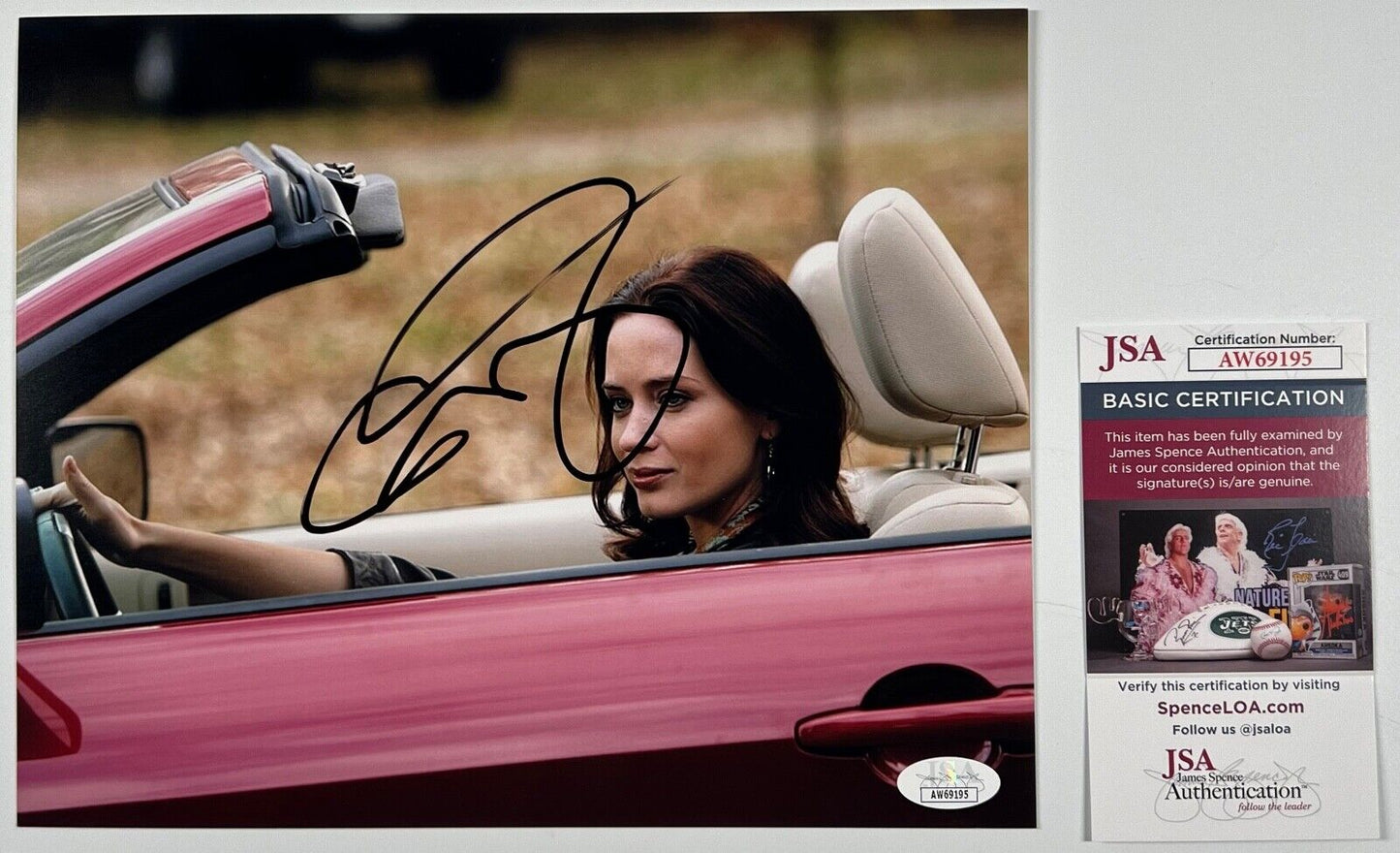 Emily Blunt JSA Signed Autograph Photo 8 x 10