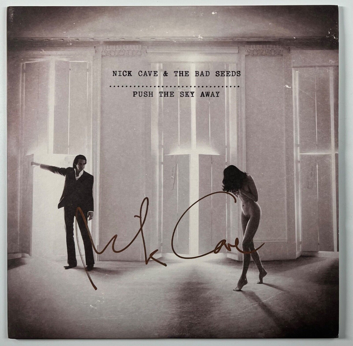 Nick Cave JSA Autograph Signed Album Vinyl Record Push The Sky Away