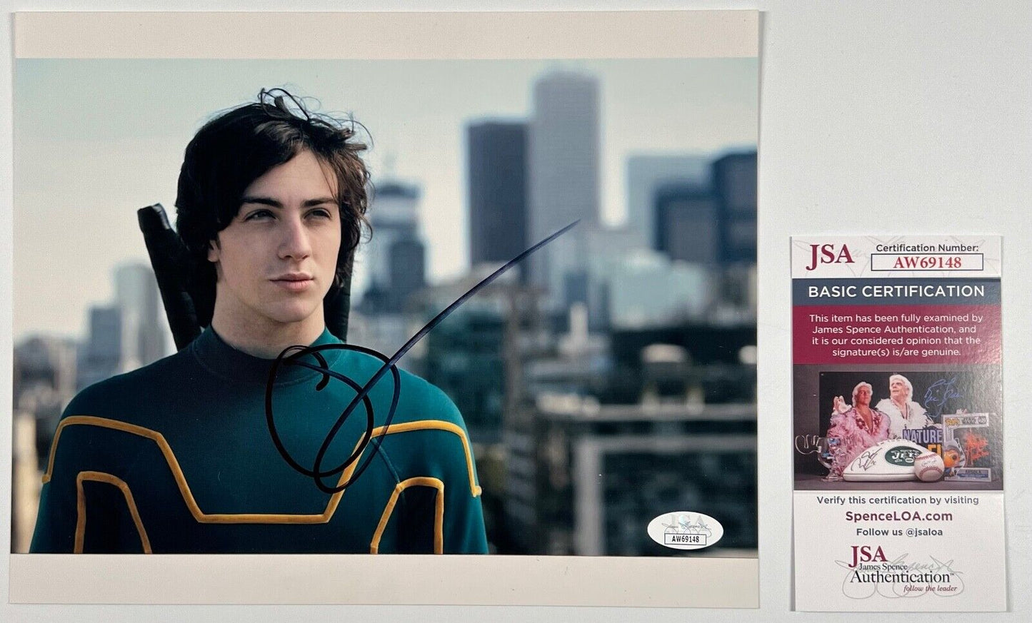 Aaron Taylor Johnson JSA Signed Autograph 8 x 10 photo