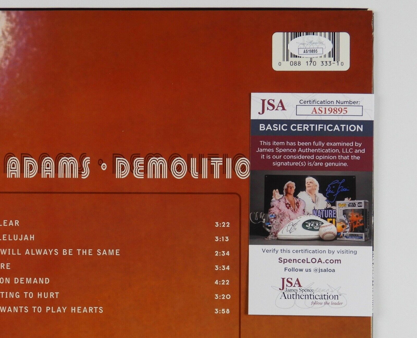 Ryan Adams JSA Signed Autograph Album Record Vinyl Demolition