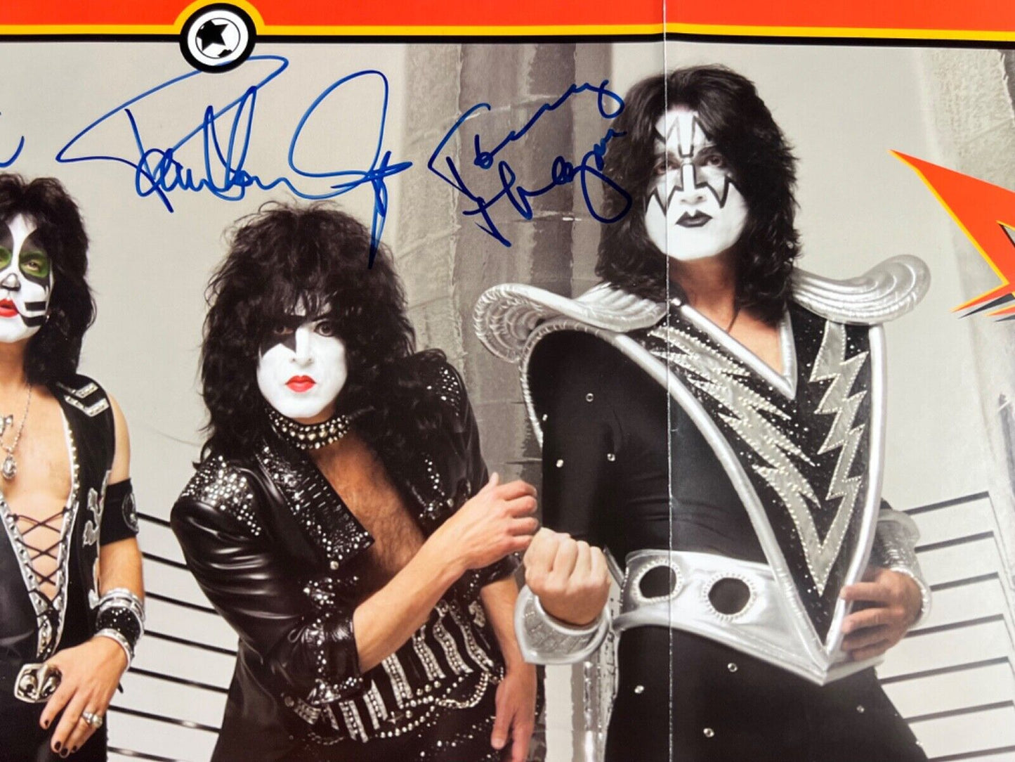 KISS JSA Signed Autograph Sonic Boom Poster Gene Simmons Paul Stanley +