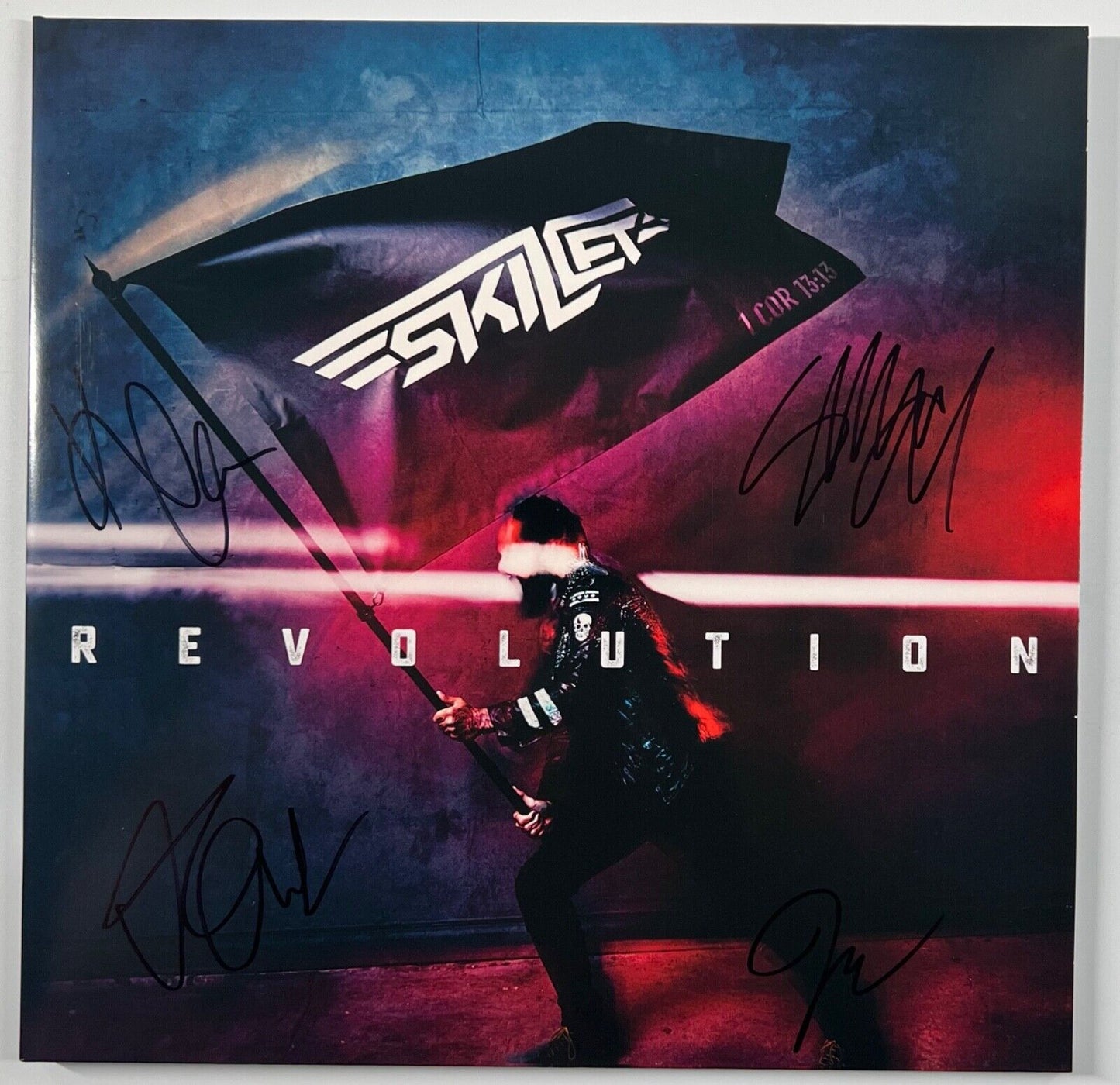 Skillet JSA Signed Autograph Record Album Vinyl Revolution