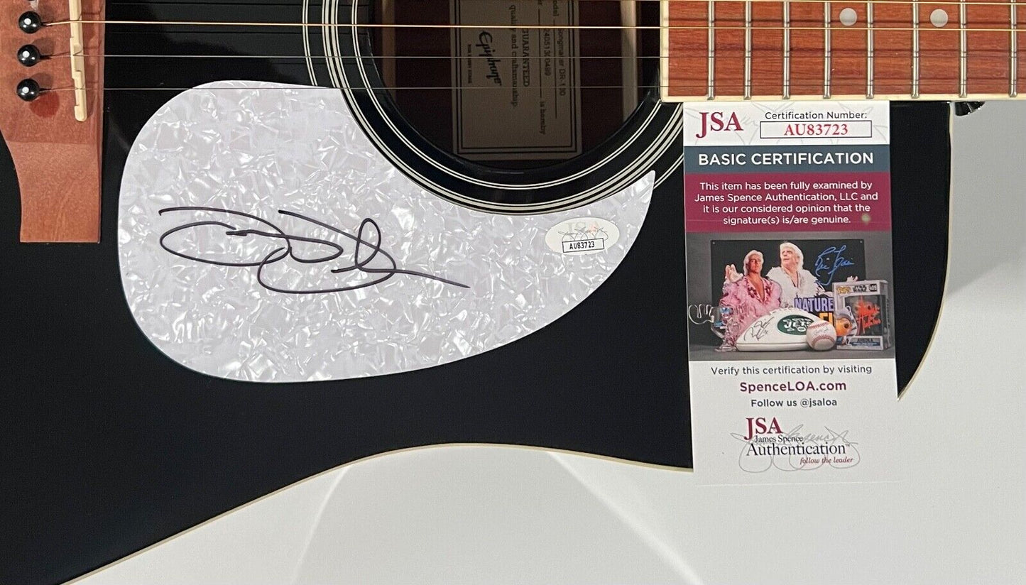 Jamey Johnson JSA Autograph Signed Guitar Epiphone Acoustic