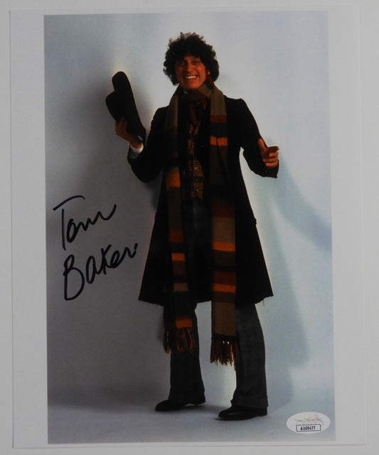 Tom Baker  Doctor Who Autograph Signed Photo JSA COA 8 x 10 Dr Who