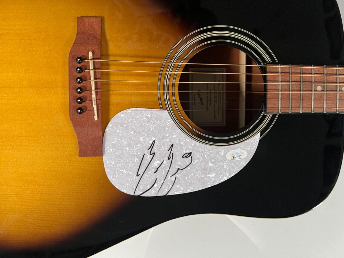 Bailey Zimmerman JSA Autograph Signed Guitar Epiphone Acoustic