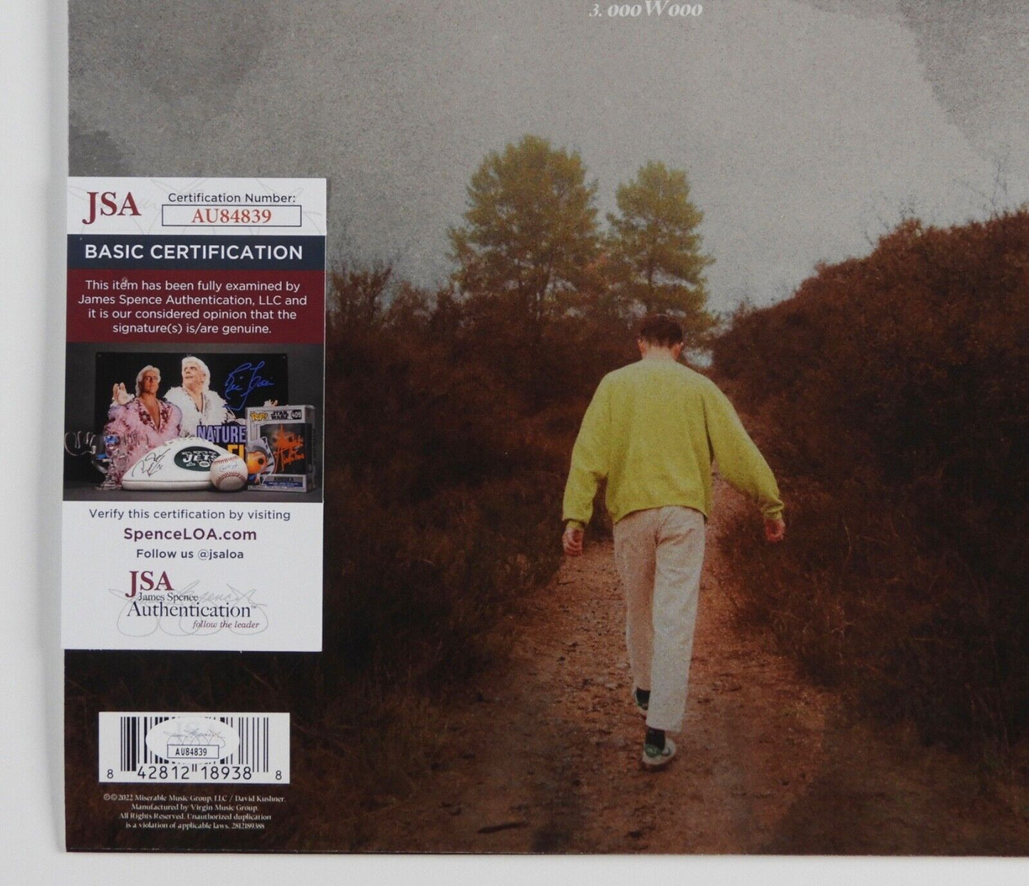 David Kushner  JSA Signed Autograph Record Album Footprints I Found Vinyl