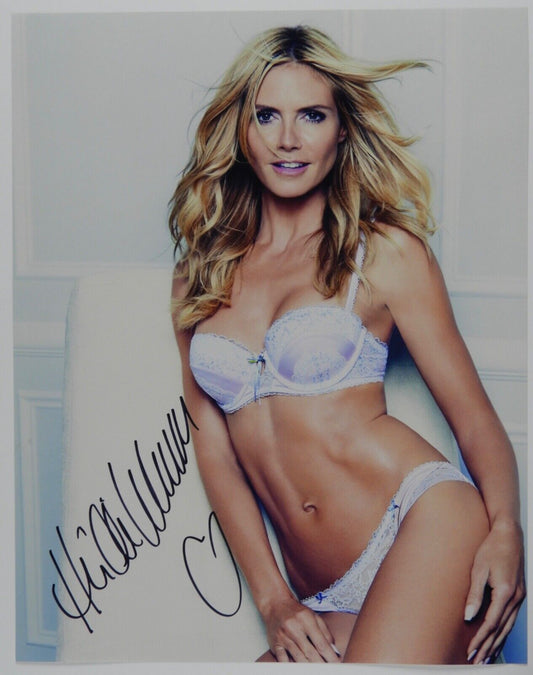 Heidi Klum JSA Signed Autograph Photo 11 x 14