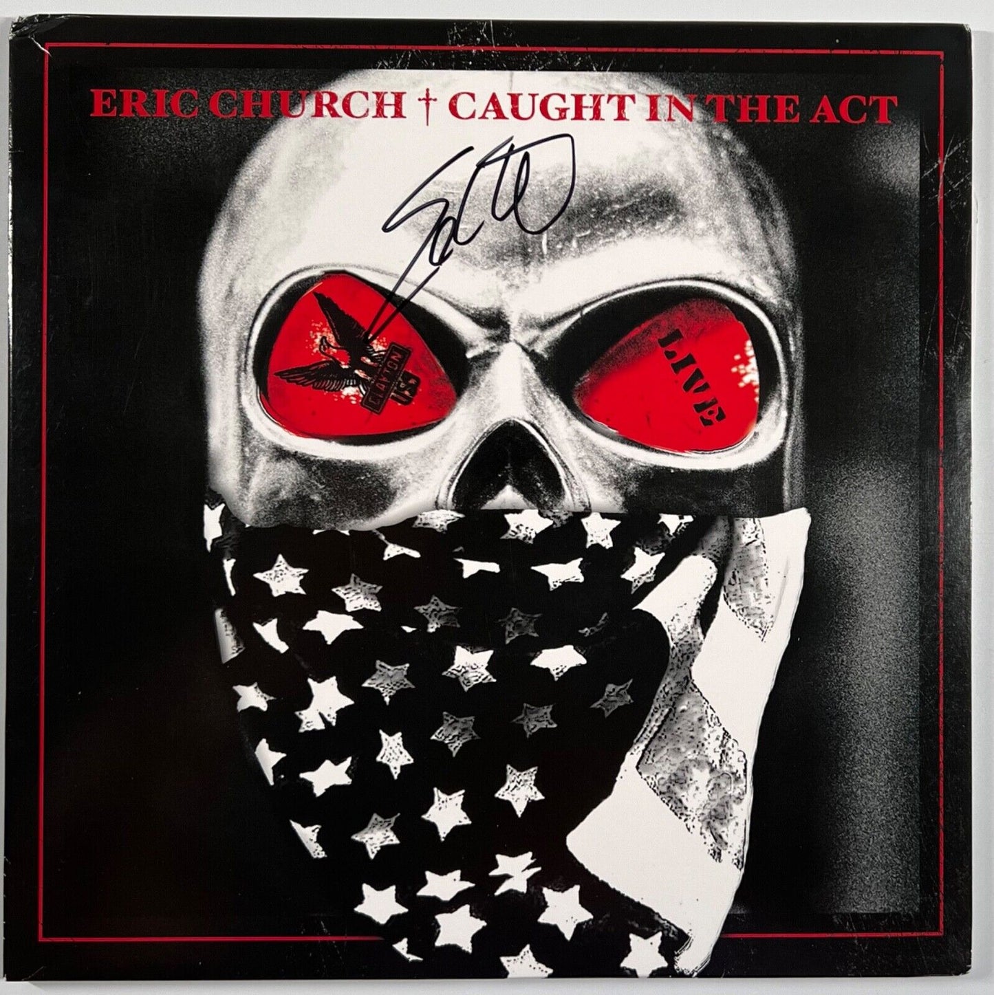 Eric Church JSA Signed Autograph Record Album Vinyl Caught In The Act