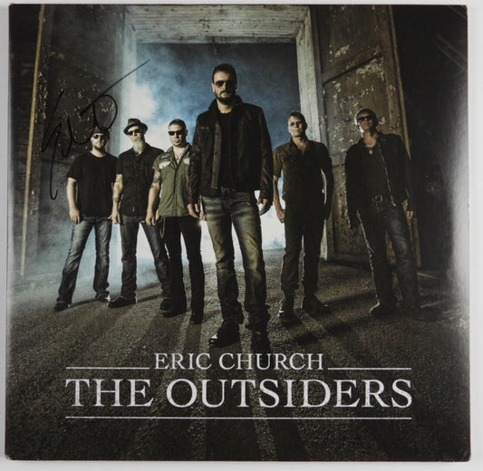 Eric Church JSA Signed Autograph Record Album Vinyl The Outsiders