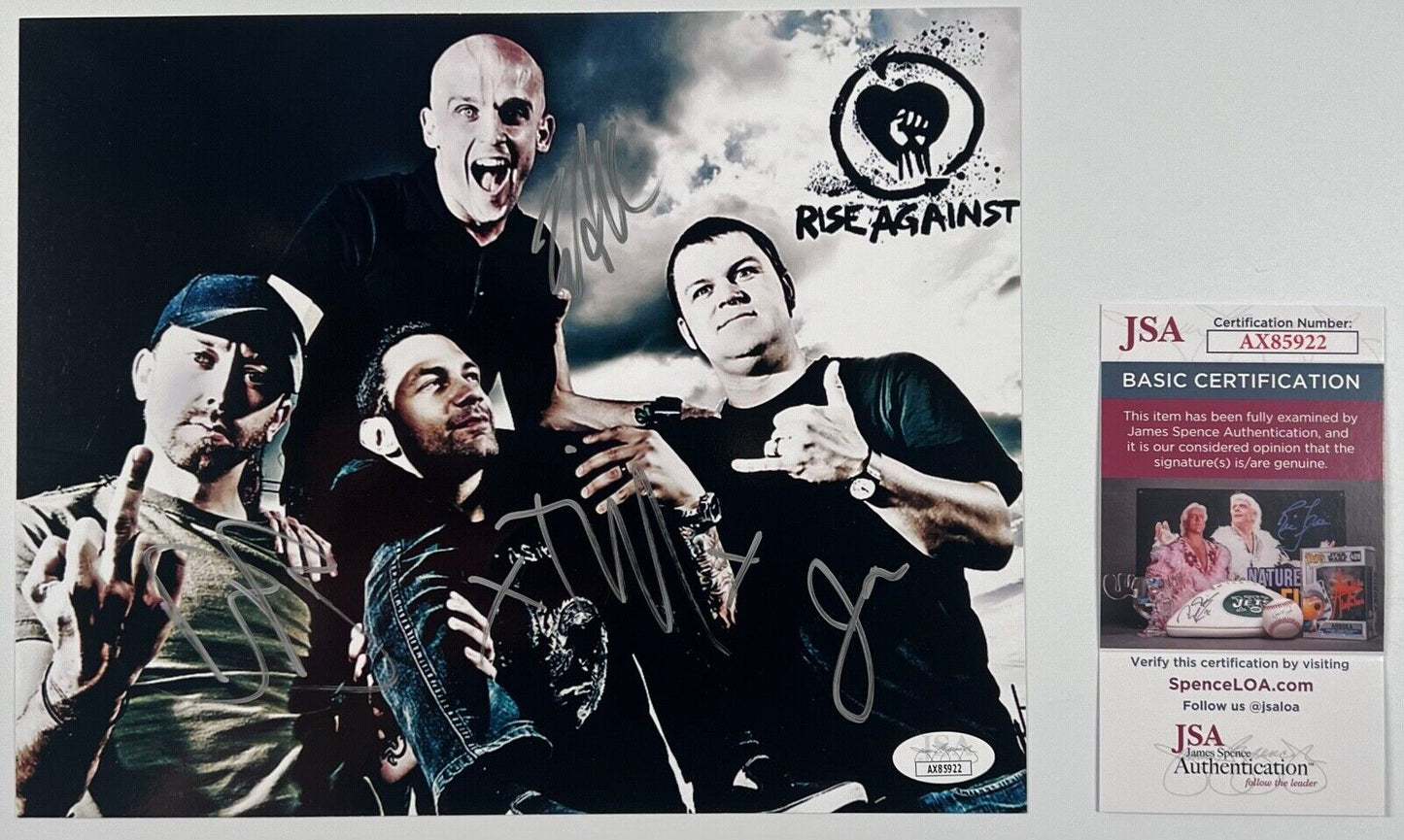 Rise Against Fully JSA Signed Autograph 8 x 10 photo