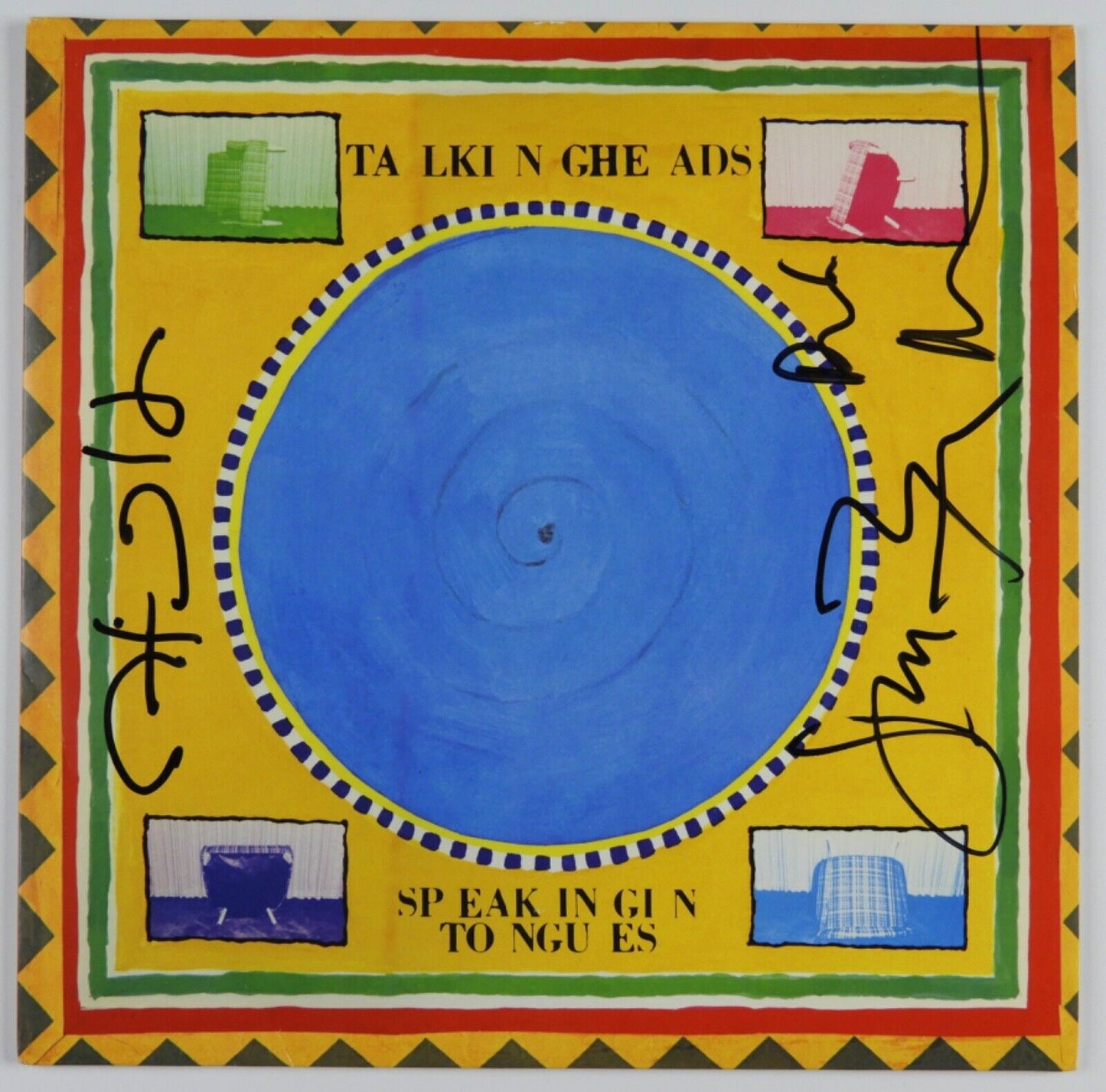 Talking Heads JSA Signed Autograph Album Record Vinyl Speaking In Tongues