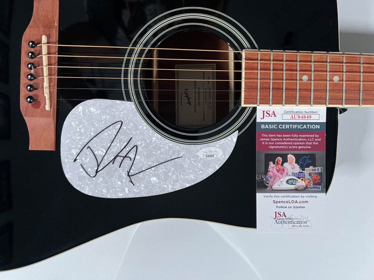 Jelly Roll JSA Autograph Signed Guitar Epiphone Acoustic