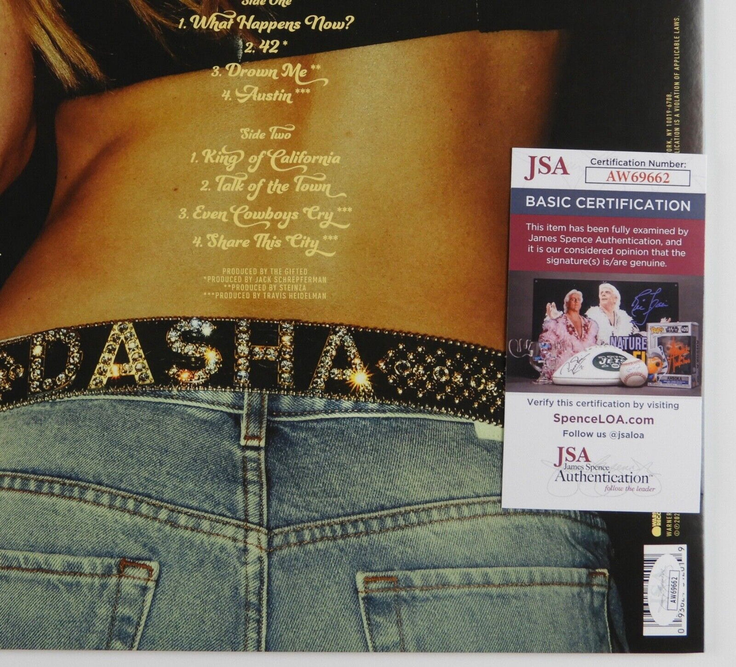 Dasha Signed Autograph Album JSA Record Vinyl