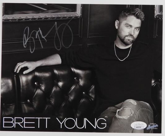 Brett Young JSA Fully Signed Autograph 8 x 10 Photo Country Music Star