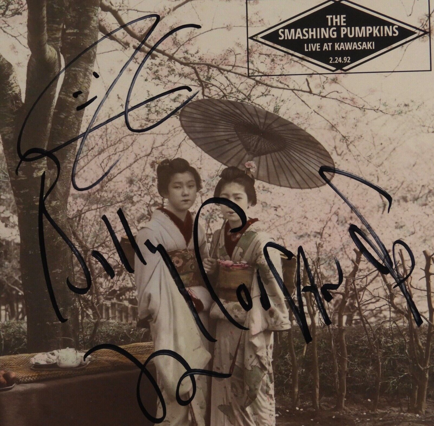 The Smashing Pumpkins Signed JSA Autograph Album Cover Vinyl Live At Kawasaki