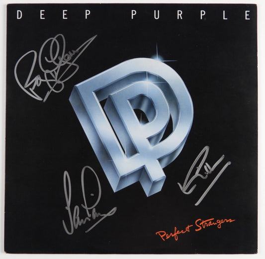 Deep Purple JSA Signed Autograph Album Record Vinyl Perfect Stranger