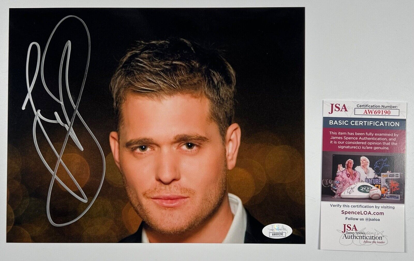 Michael Buble JSA Signed Autograph Photo 8 x 10