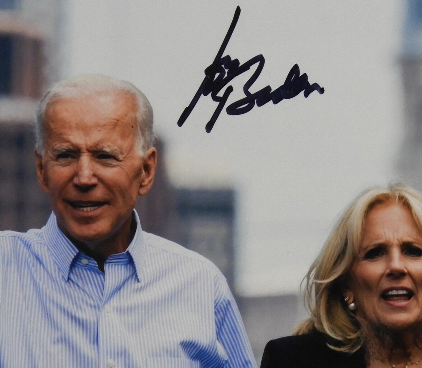 Joe Biden and Jill 46th President JSA Autograph Signed Photo COA 8 x 10