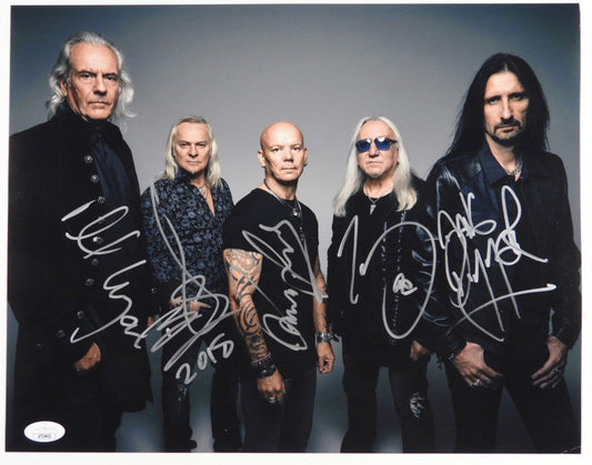 Uriah Heep JSA Fully Autograph Signed Photo 11 x 14