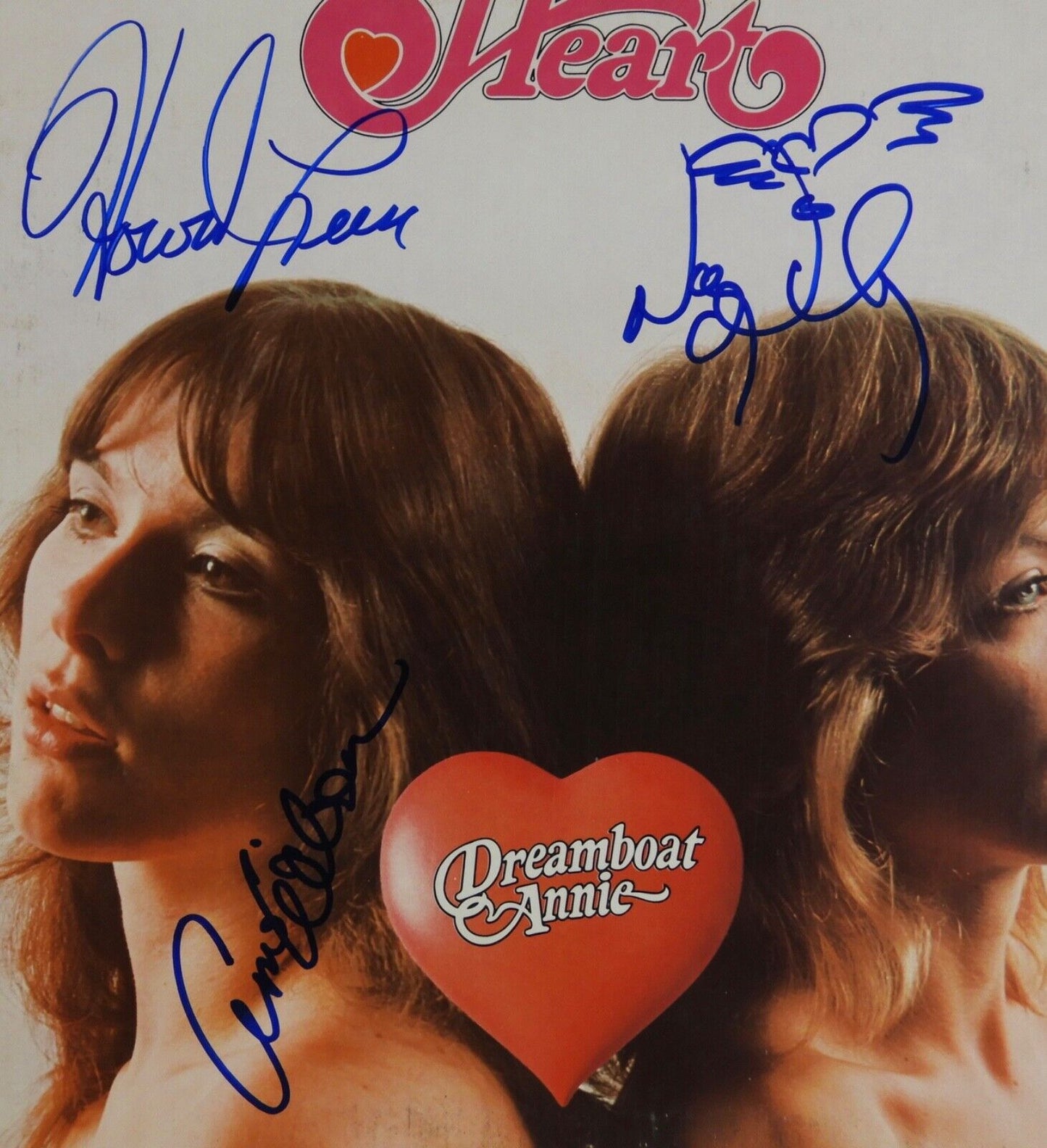 Heart JSA Signed Autograph Album Record Vinyl Nancy Ann Wilson Howard Leese