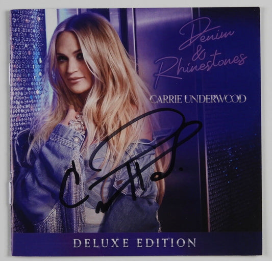 Carrie Underwood JSA signed autograph CD Booklet Denim & Rhinestones