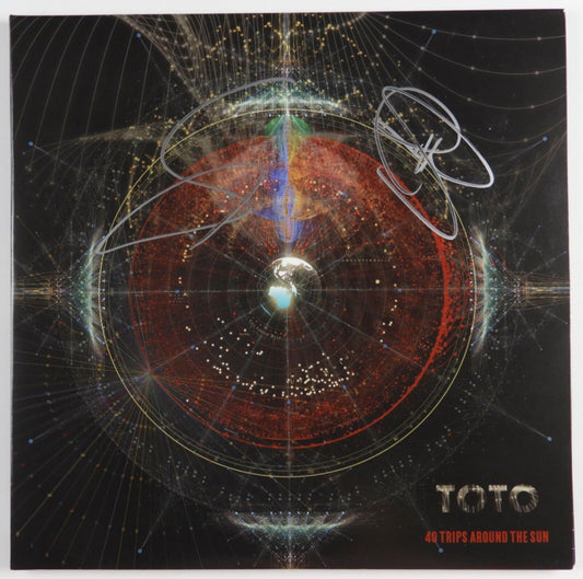 Toto JSA Signed Autograph Album Record Vinyl Steve Lukather