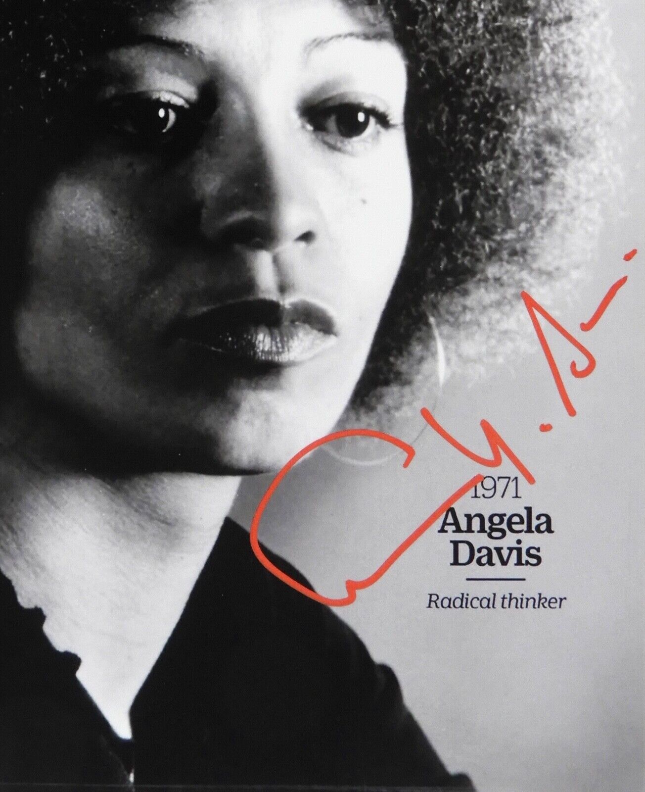 Angela Davis JSA Autograph Signed 11 x 14 photo