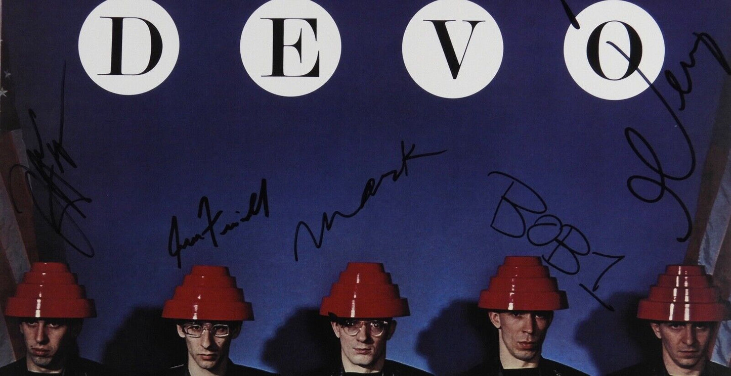Devo JSA Signed Autograph Record Album Vinyl Freedom Of Choice