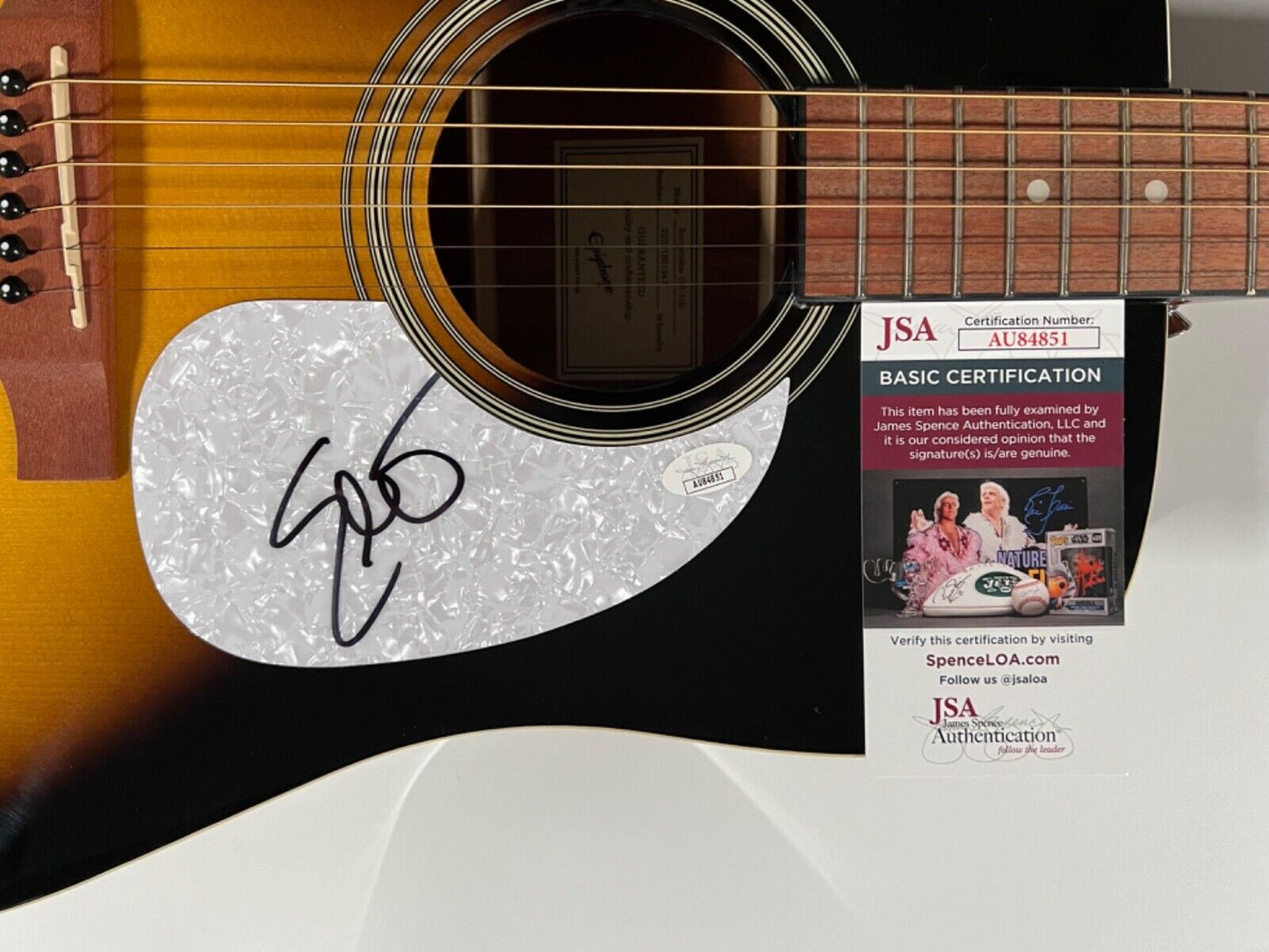 Eric Church JSA Autograph Signed Guitar Epiphone Acoustic