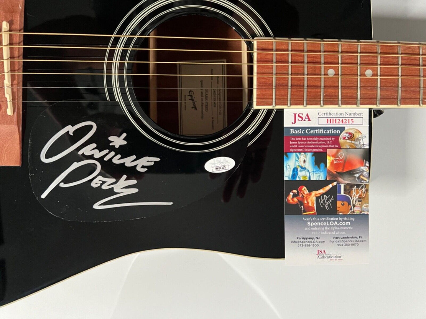 Orville Peck JSA Autograph Signed Guitar Epiphone Acoustic