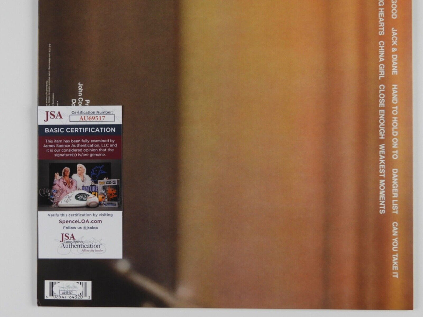 John Cougar Mellencamp JSA Signed Autograph Album Vinyl Record LP American Fool